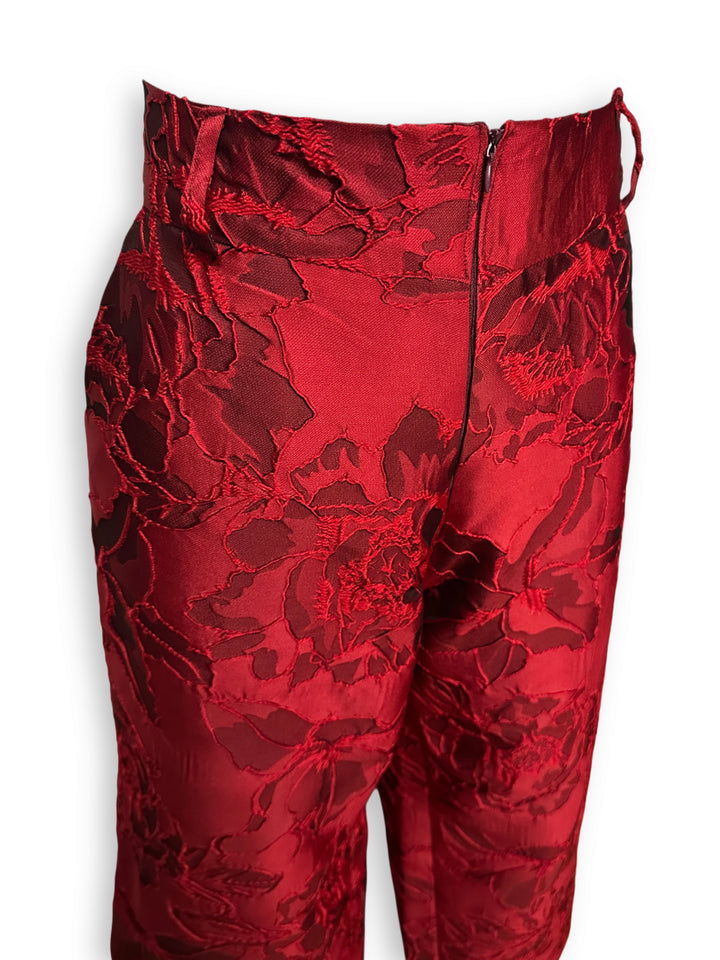 Red Brocade Pants