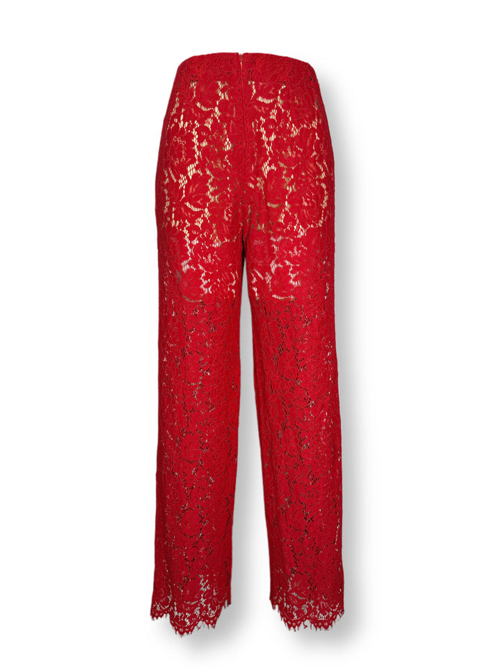Red Lace Pants