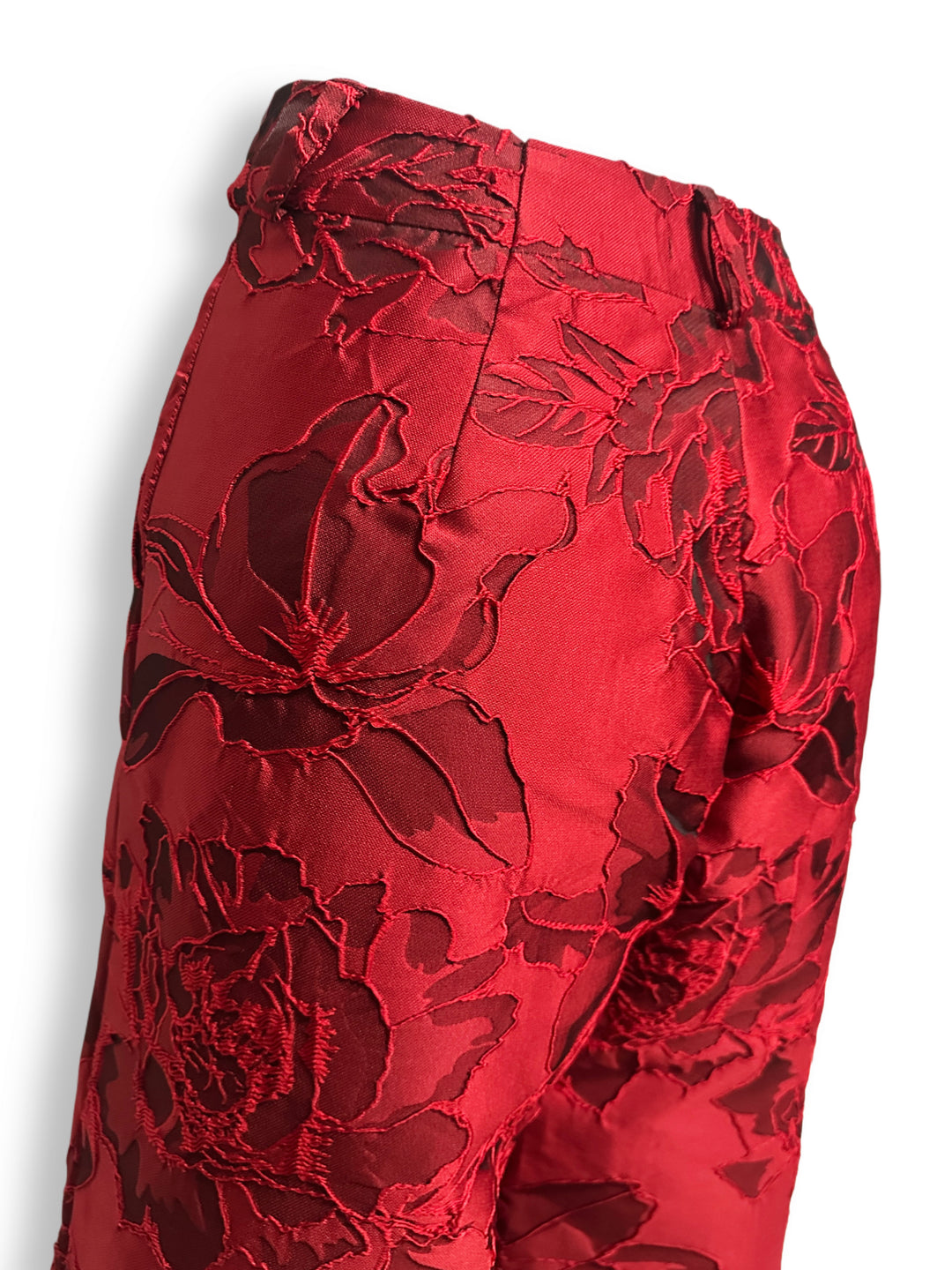 Red Brocade Pants