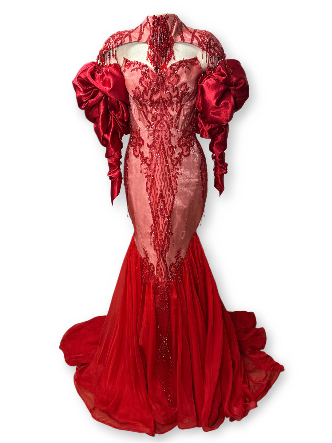 Red Mermaid Dress