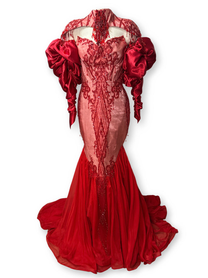 Red Mermaid Dress