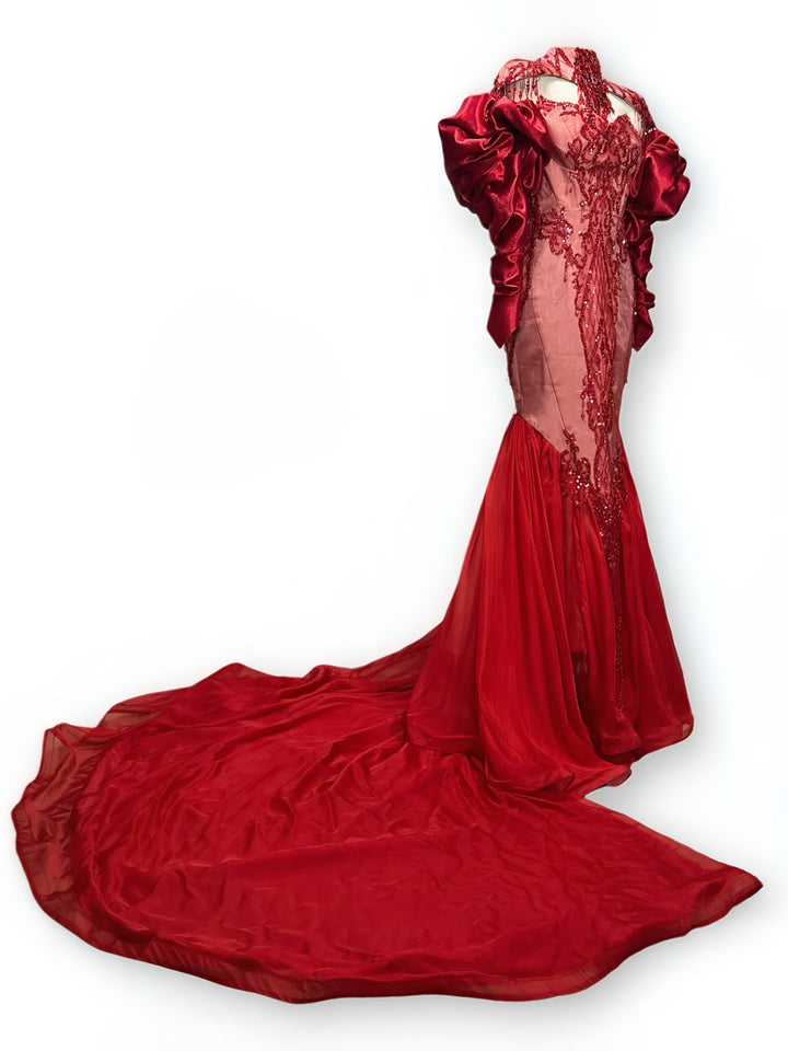 Red Mermaid Dress