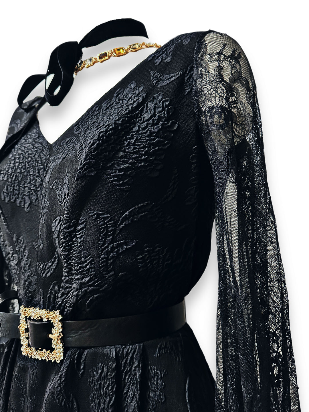 Full Black Dress "Elsy"