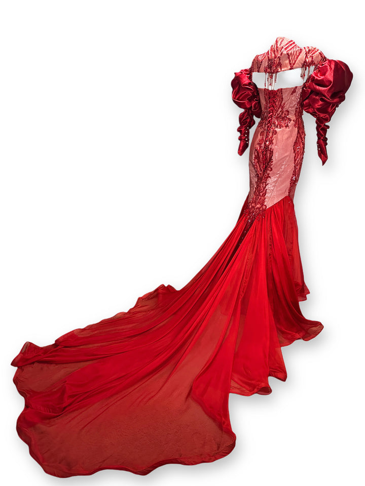 Red Mermaid Dress